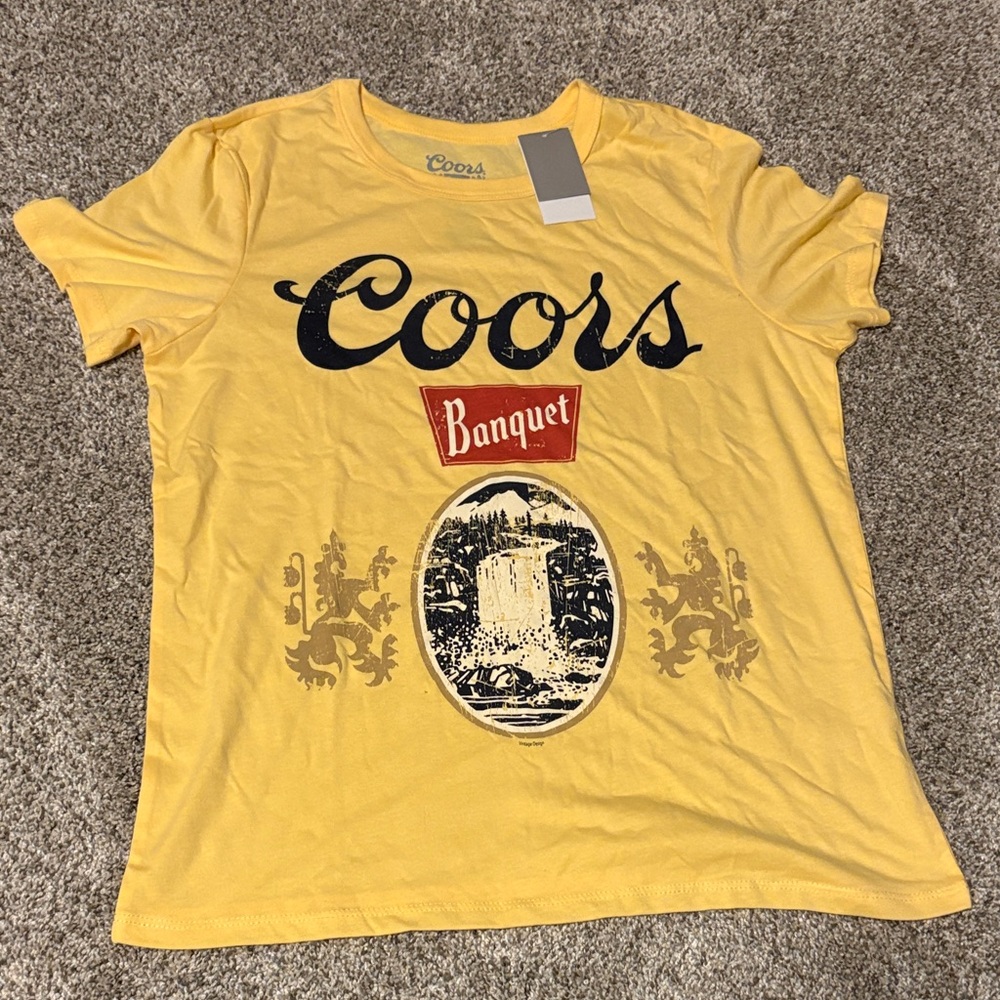 Coors Banquet Yellow Graphic T-Shirt